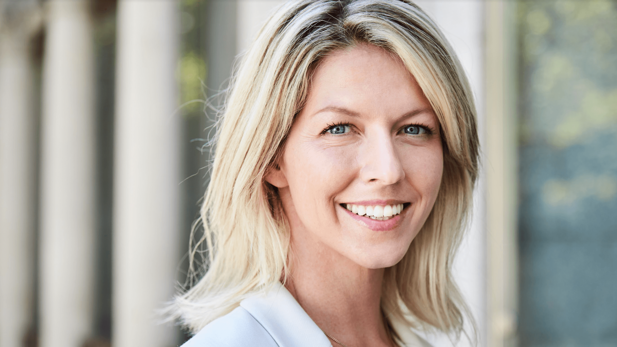 woman smiling